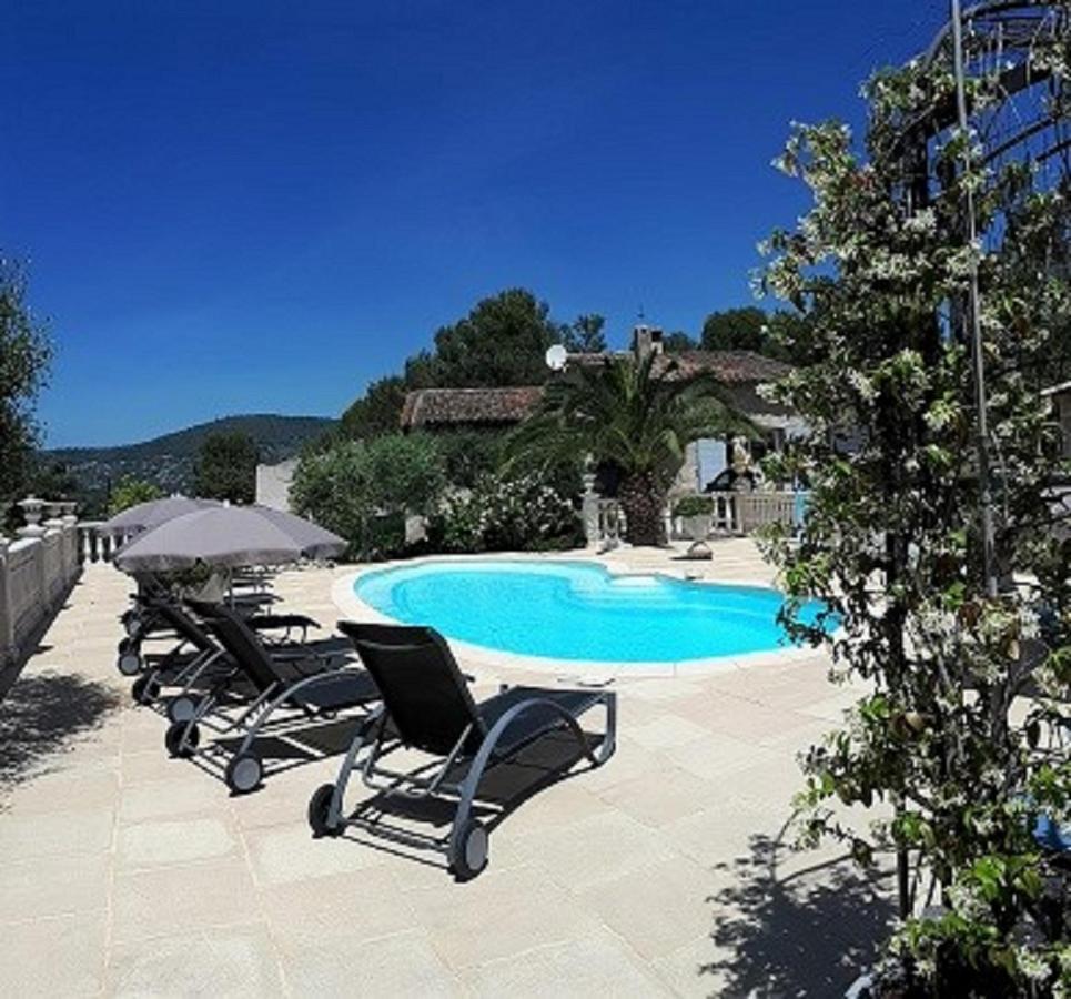 Gite Les Pins Climatise Piscine Chauffee Jardin Peymeinade Buitenkant foto