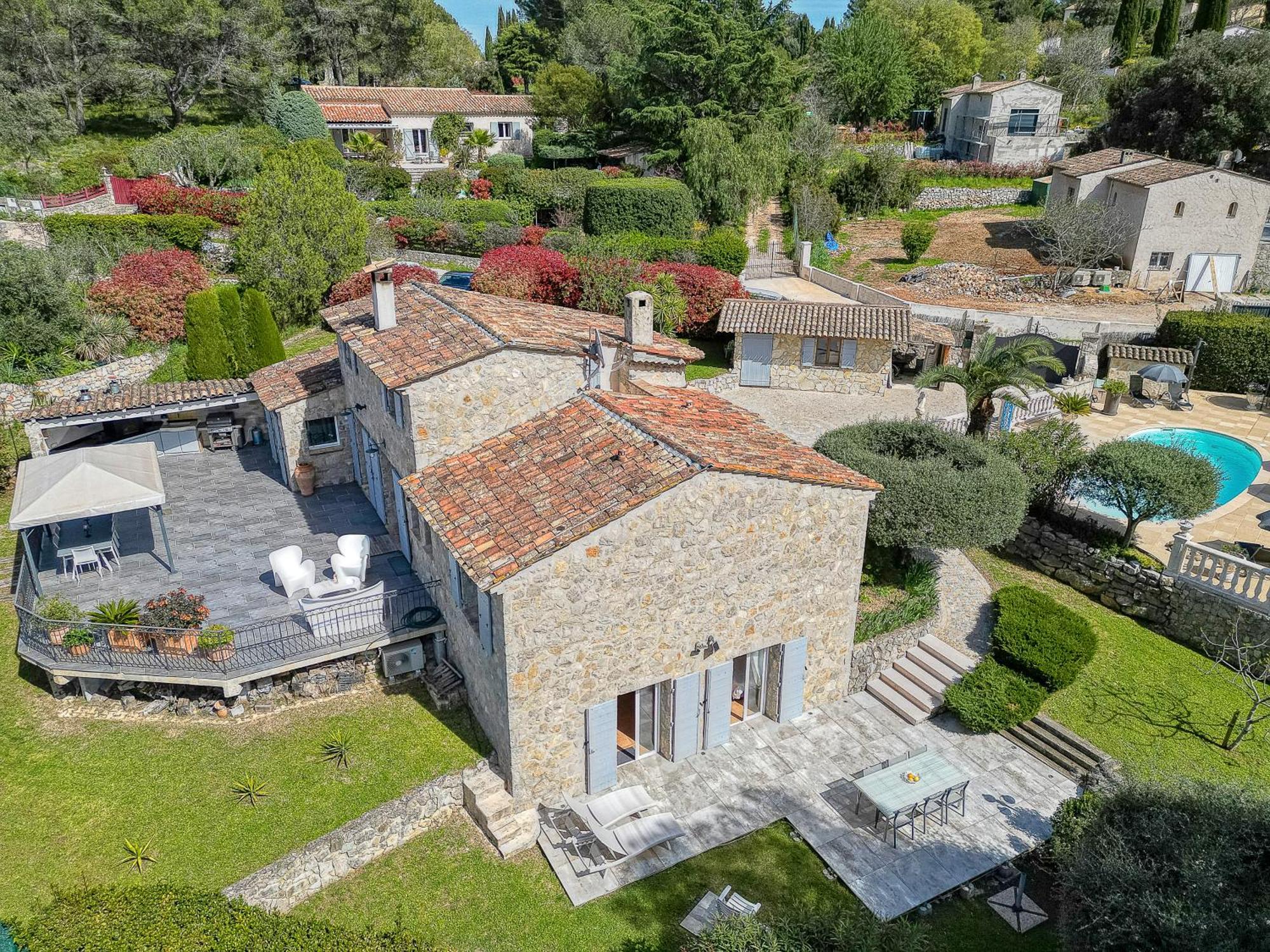 Gite Les Pins Climatise Piscine Chauffee Jardin Peymeinade Buitenkant foto